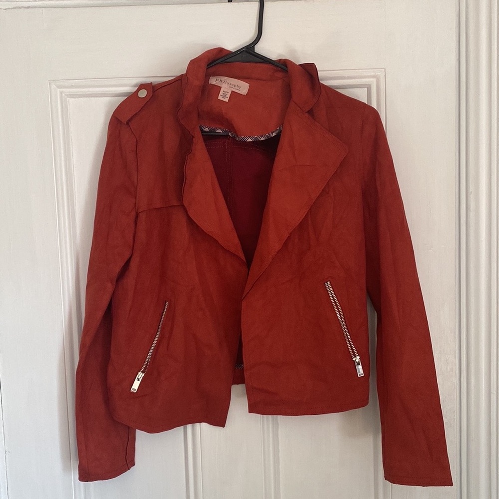 Philosophy Suede Style Jacket, Size XS